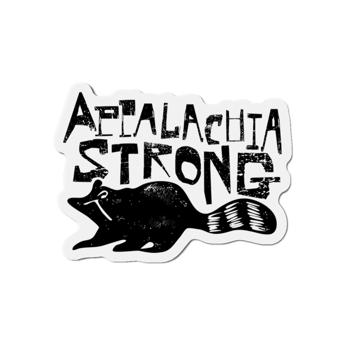 Appalachia Strong Raccoon Die-Cut Magnets