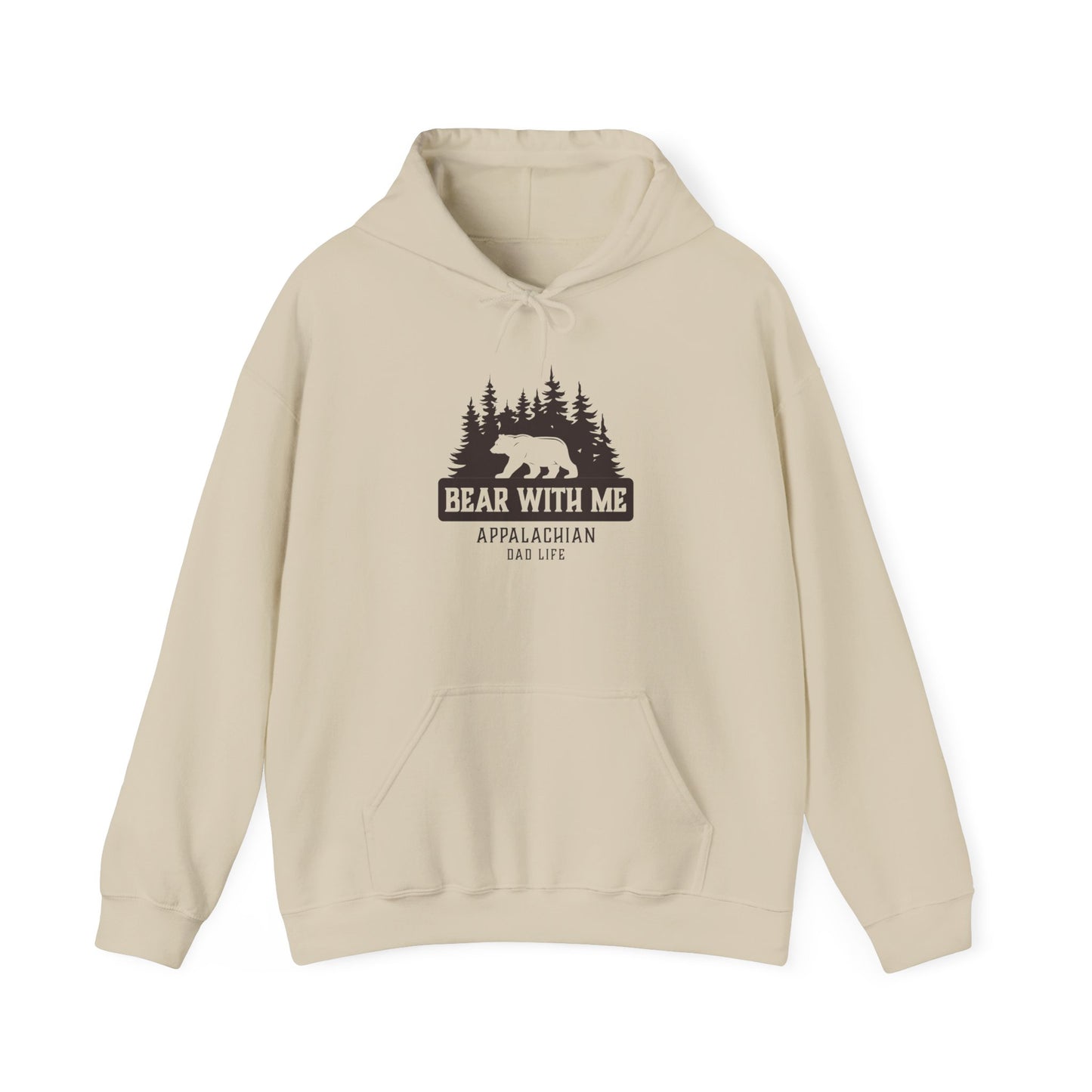 Bear With Me Hoodie - Unisex Heavy Blend Sweatshirt for Outdoor Lovers