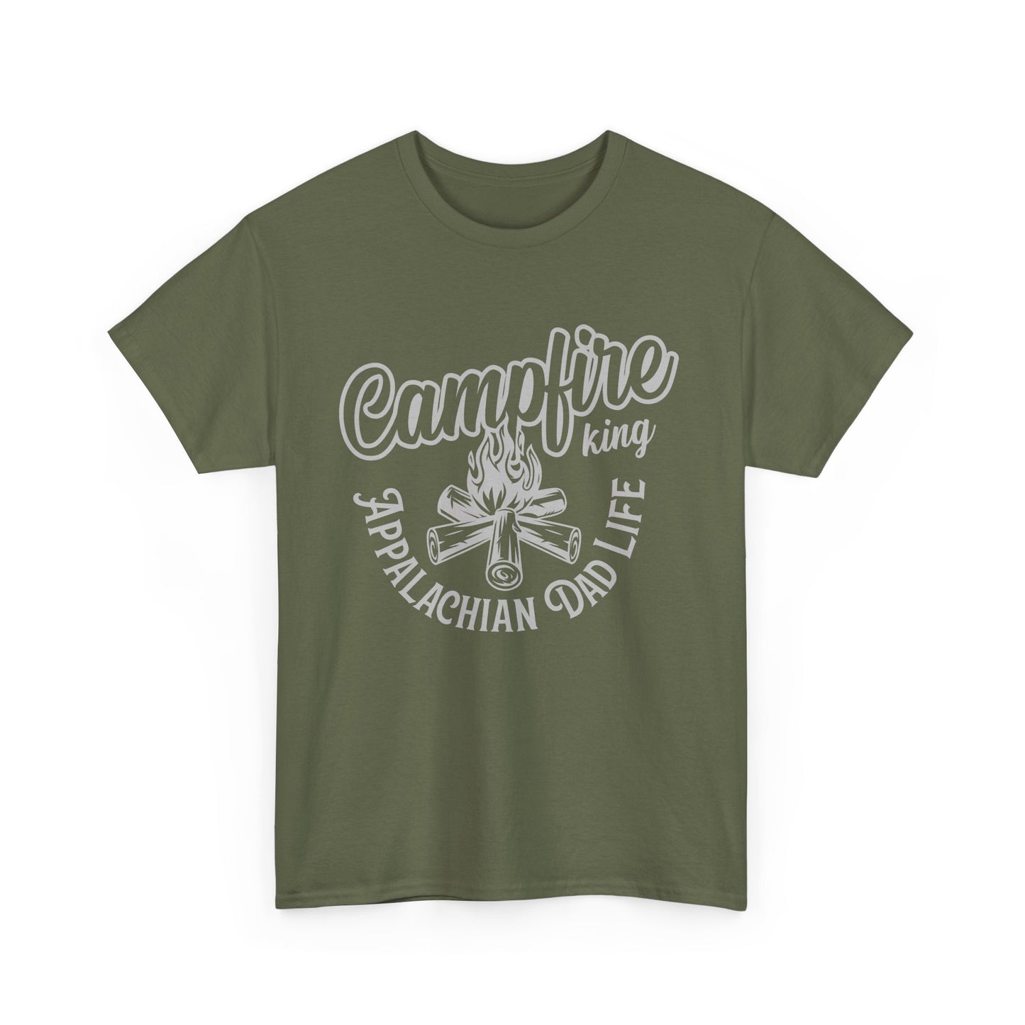 Campfire King - Appalachian Dad Life Dark Tee