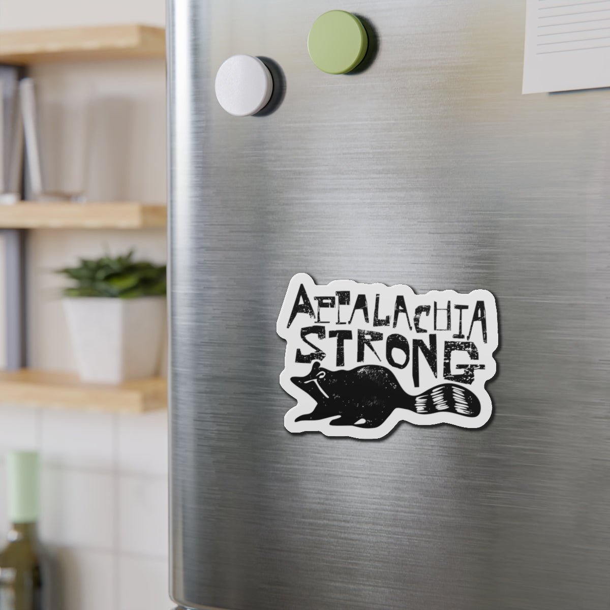 Appalachia Strong Raccoon Die-Cut Magnets