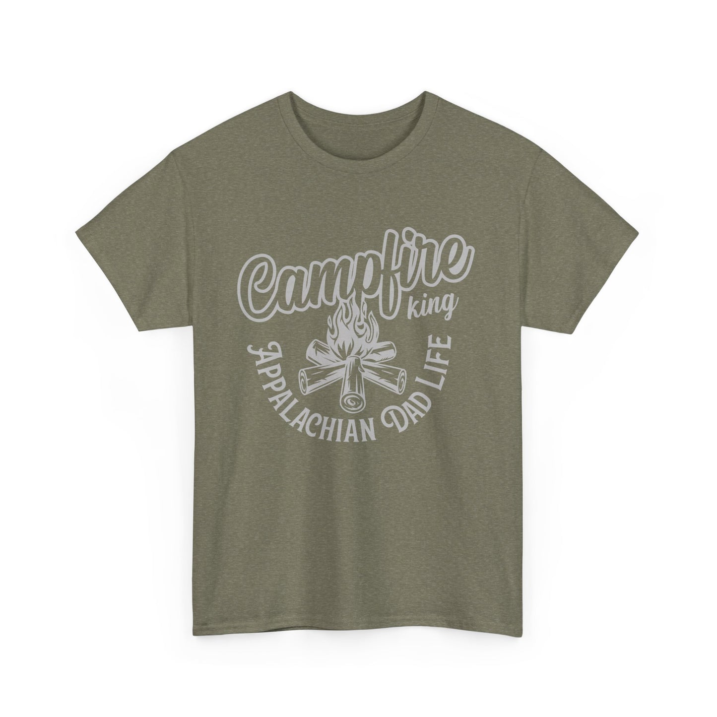 Campfire King - Appalachian Dad Life Dark Tee