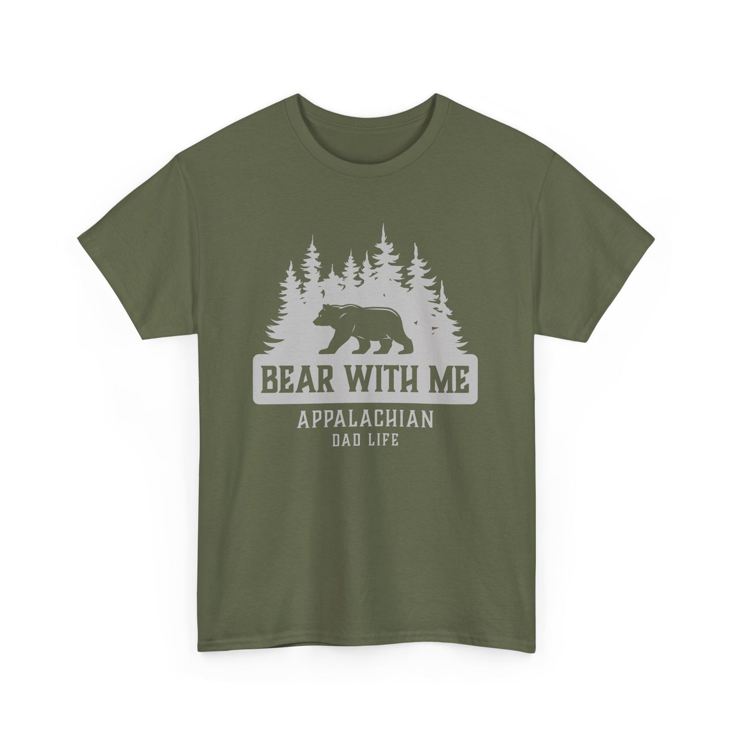 Bear With Me Appalachian Dad Life Dark Tee
