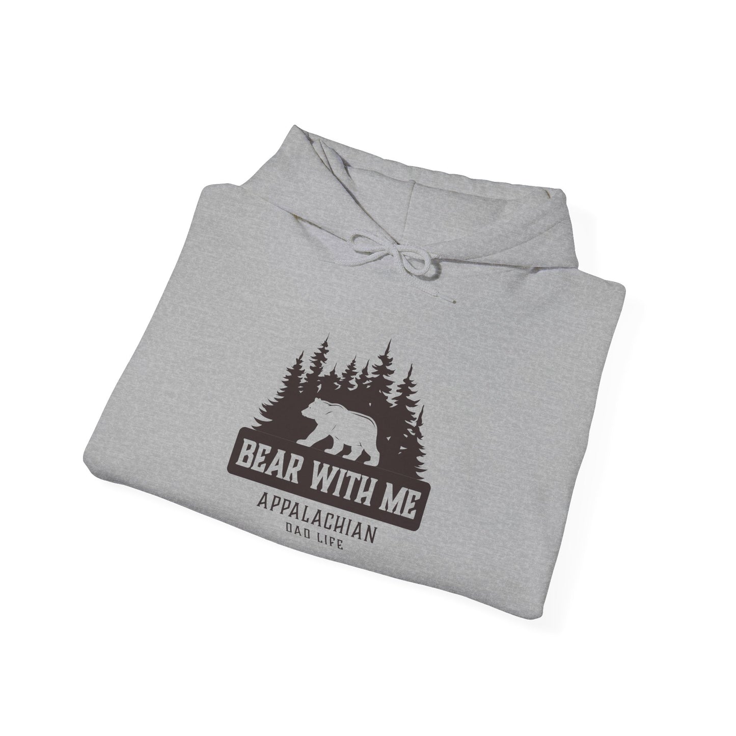 Bear With Me Hoodie - Unisex Heavy Blend Sweatshirt for Outdoor Lovers