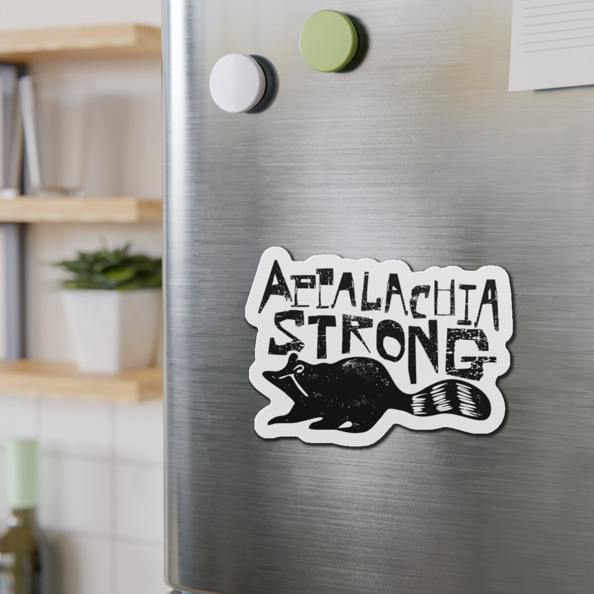 Appalachia Strong Raccoon Die-Cut Magnets