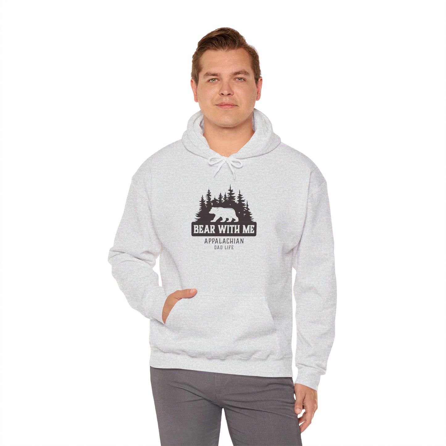 Bear With Me Hoodie - Unisex Heavy Blend Sweatshirt for Outdoor Lovers