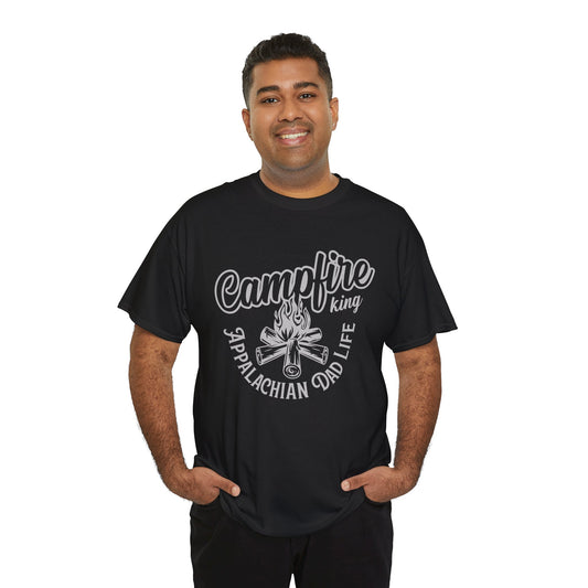 Campfire King - Appalachian Dad Life Dark Tee