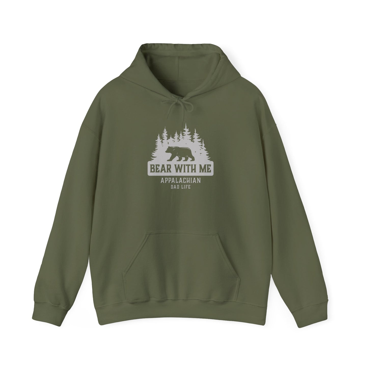 Bear With Me Hoodie - Unisex Heavy Blend Sweatshirt for Outdoor Lovers