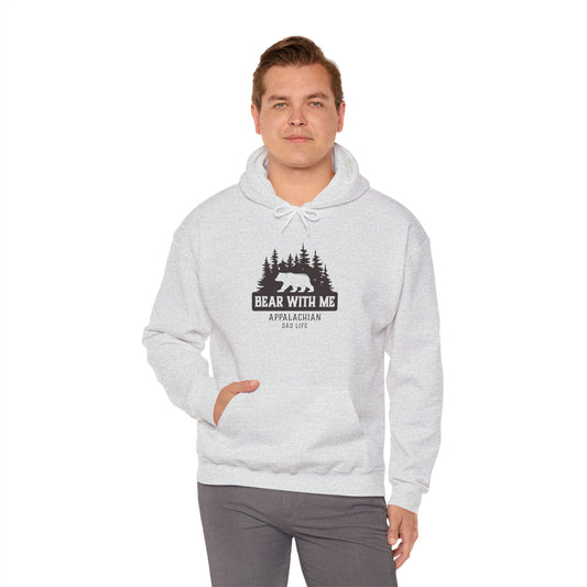 Bear With Me Hoodie - Unisex Heavy Blend Sweatshirt for Outdoor Lovers